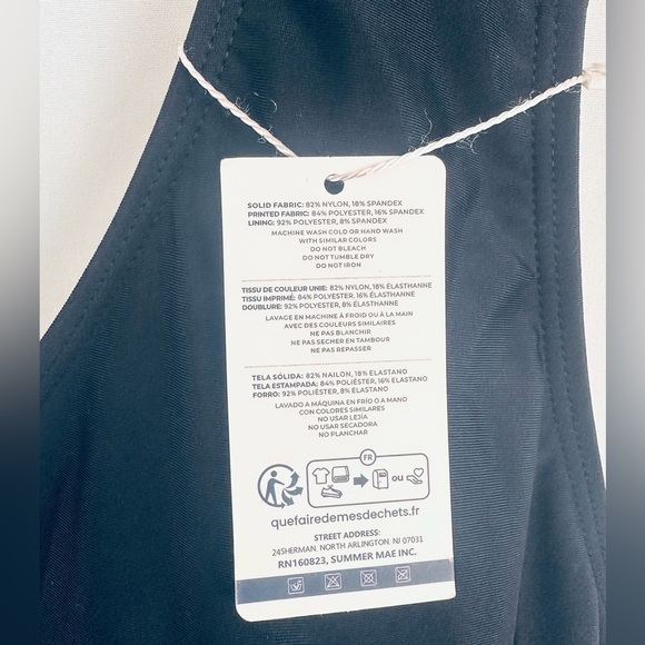 Summer Mae Black Swim dress | Tummy Control One Piece Attached Boy Short… - Picture 12 of 14